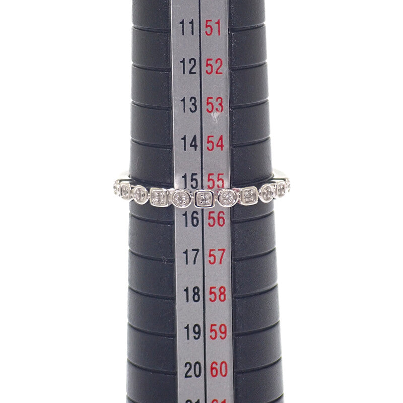 デザインジュエリー 11PD 15号 リング K14ホワイトゴールド ダイヤモンド レディース【中古】【Aランク】