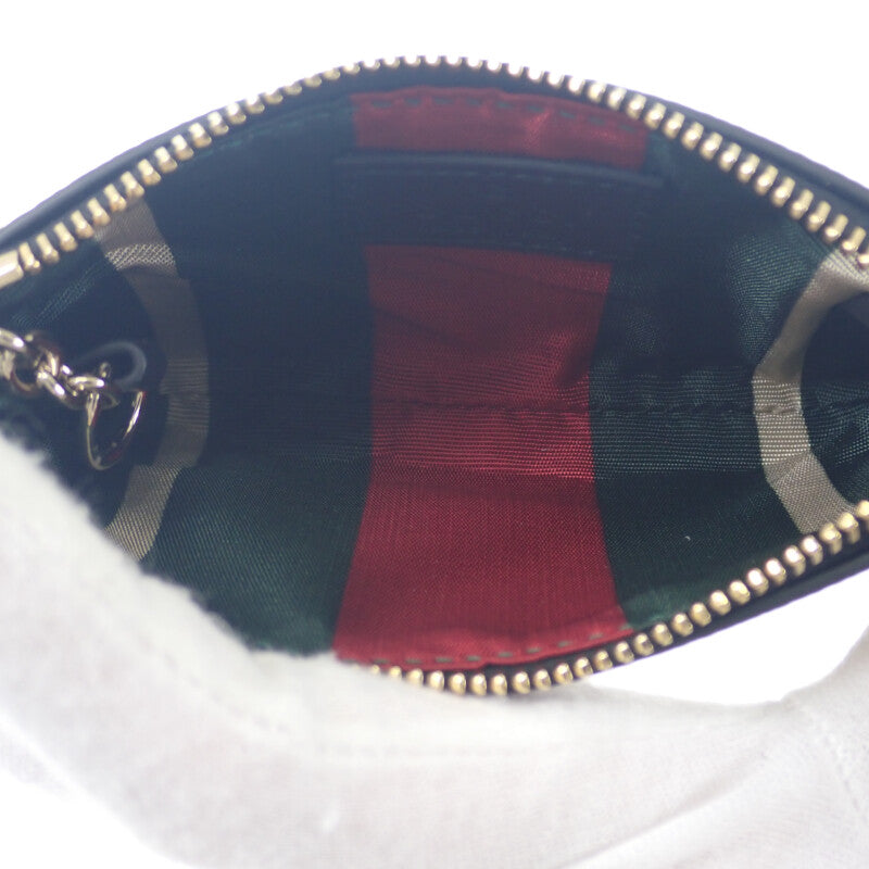 グッチ GUCCI キーケース 819113 コインケース ポリウレタン ブラウン ゴールド金具 レディース【中古】【Aランク】