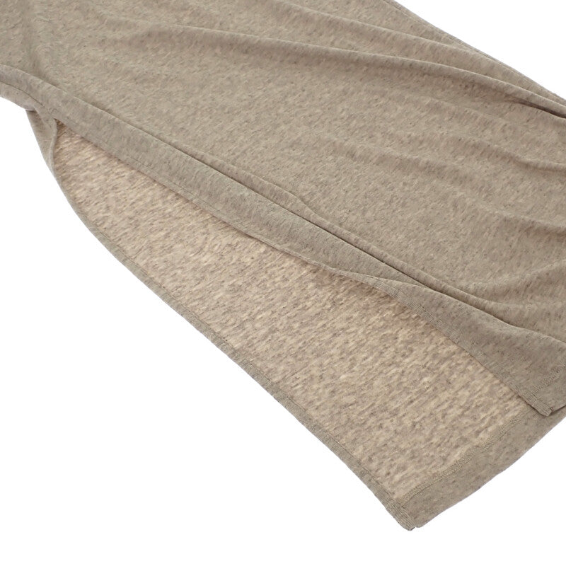 ロエベ LOEWE ミディスカート M S359Y1HX04 ロングスカート コットン ウール ベージュ レディース【中古】【Aランク】