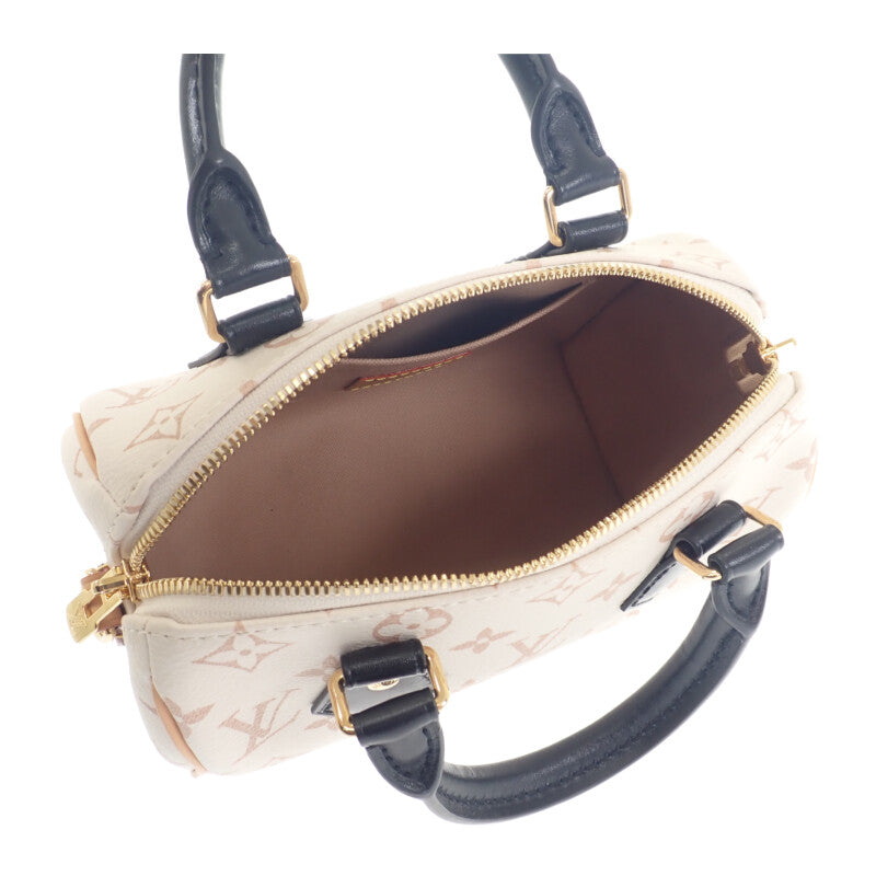ルイヴィトン LOUIS VUITTON スピーディ バンドリエール 20 M46906 2WAYバッグ モノグラムデュンヌ ホワイト ベージュ レディース【中古】【Aランク】
