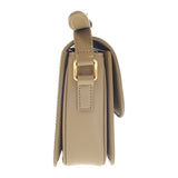 セリーヌ CELINE ティーントリオンフバッグ 188423BF4.18BZ ショルダーバッグ カーフ ダークセピア カーキ ゴールド金具 レディース【中古】【Aランク】