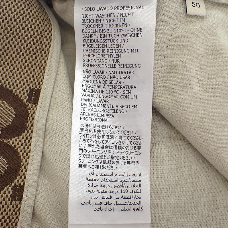 グッチ GUCCI ジャンボGG ハーフ 50 673181_ZAHT6_2580 パンツ コットン ポリエステル ベージュ メンズ【中古】【Aランク】