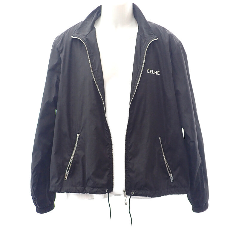 セリーヌ CELINE トリオンフ トラックスーツ RV0L6978Z.38NO ナイロンジャケット ナイロン ブラック メンズ【中古】【Aランク】