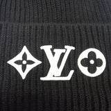 ルイヴィトン LOUIS VUITTON ビーニー・LV ヘッドライン S M77872 ニットキャップ ウール ブラック レディース【中古】【ABランク】