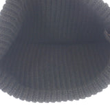 ルイヴィトン LOUIS VUITTON ビーニー・LV ヘッドライン S M77872 ニットキャップ ウール ブラック レディース【中古】【ABランク】