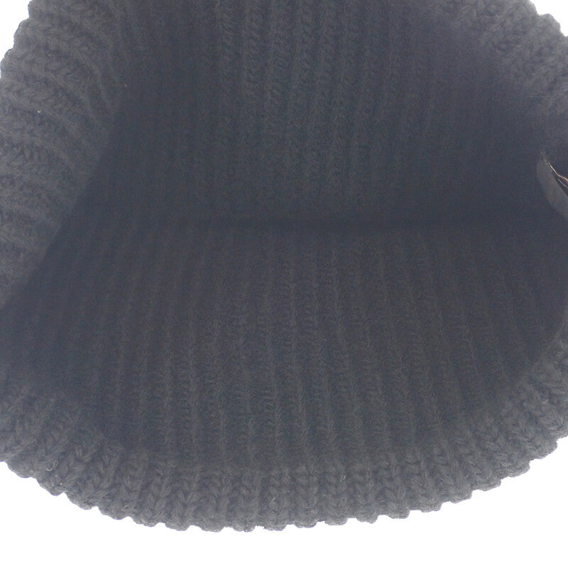 ルイヴィトン LOUIS VUITTON ビーニー・LV ヘッドライン S M77872 ニットキャップ ウール ブラック レディース【中古】【ABランク】