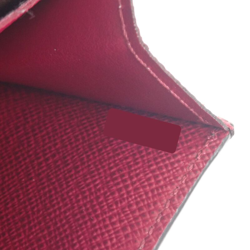 ルイヴィトン LOUIS VUITTON ポルトフォイユ・ジャンヌ M62155 長財布 モノグラムキャンバス フューシャ レディース【中古】【ABランク】