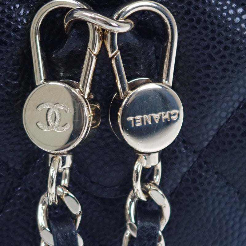 シャネル CHANEL タイムレスクラシック AP3753 リュック・デイパック キャビアスキン ブラック ゴールド金具 レディース【中古】【Aランク】