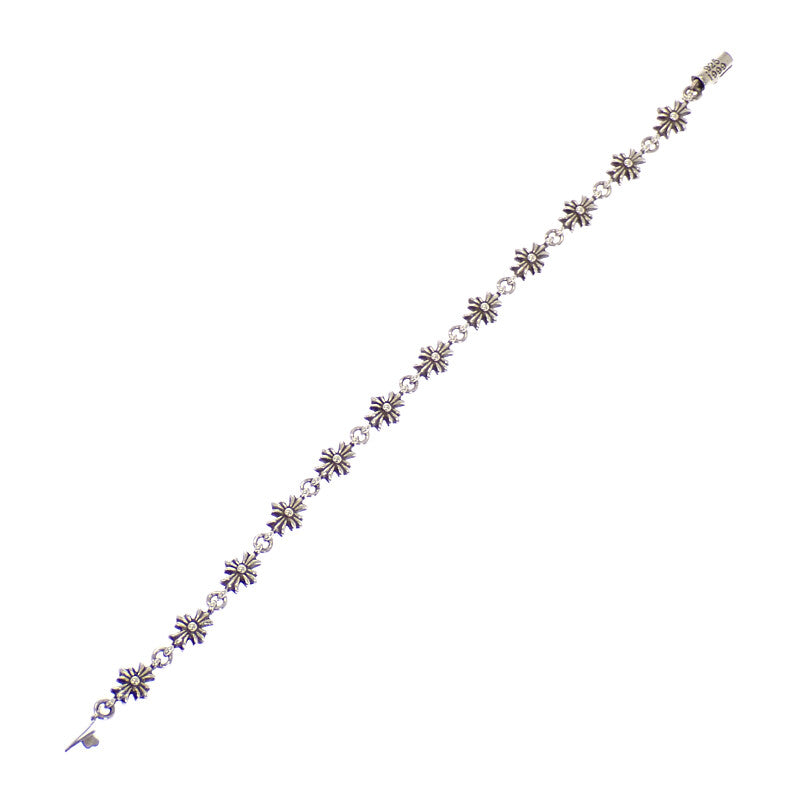 クロムハーツ CHROME HEARTS タイニーE CHプラス 2354-304-9800-9150 ブレスレット シルバー925 K14ホワイトゴールド メンズ【中古】【Aランク】