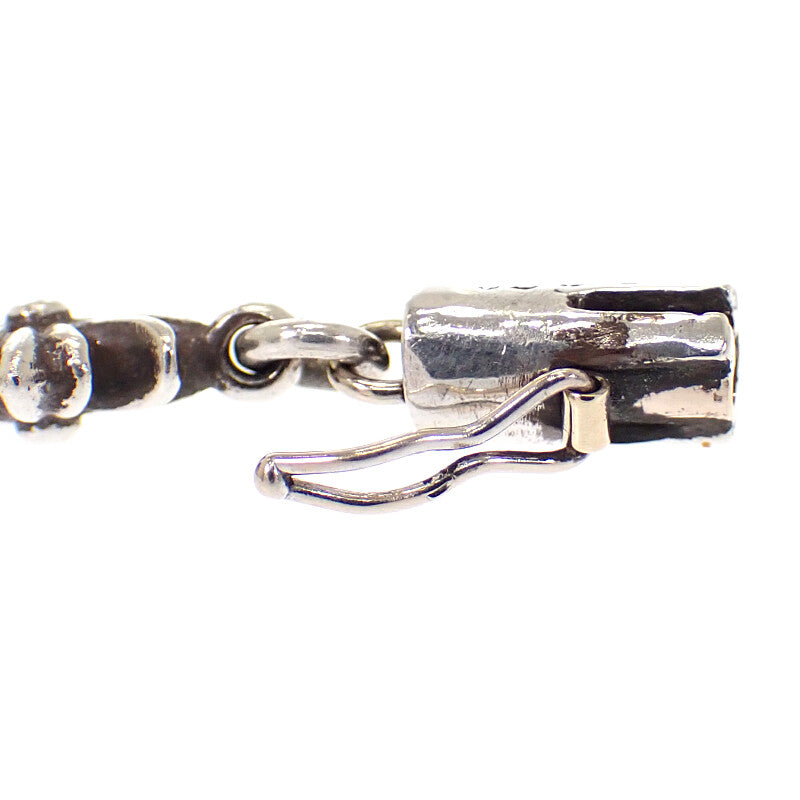 クロムハーツ CHROME HEARTS タイニーE CHプラス 2354-304-9800-9150 ブレスレット シルバー925 K14ホワイトゴールド メンズ【中古】【Aランク】