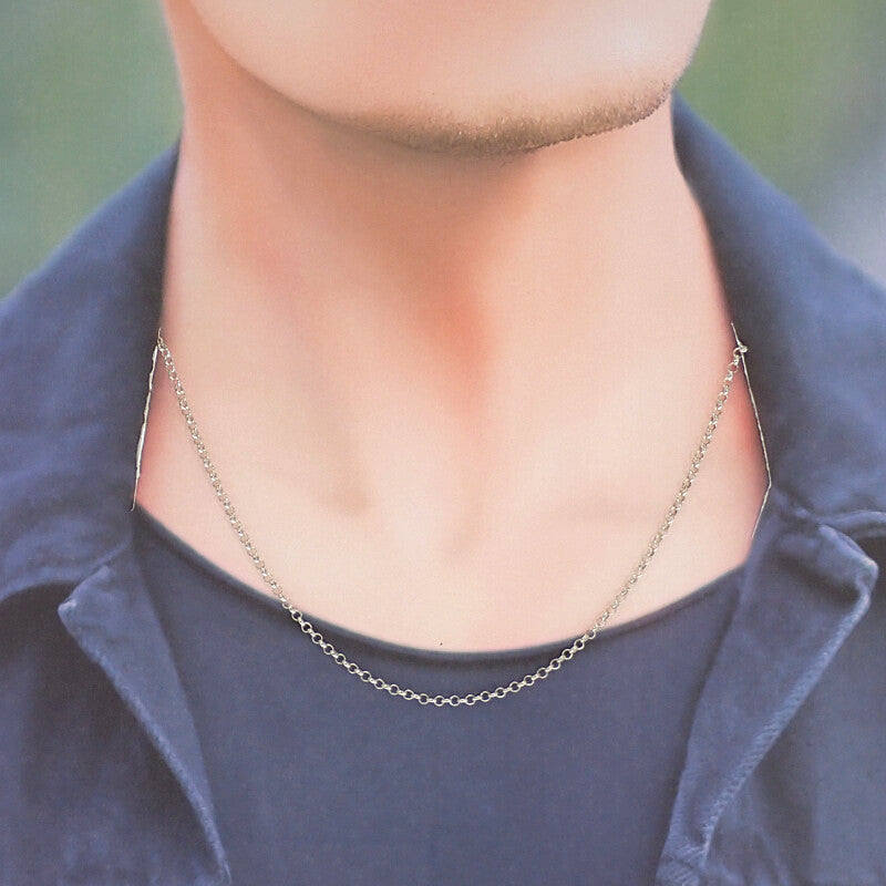 クロムハーツ CHROME HEARTS ロールチェーン 18インチ 2353-304-9001-9100 ネックレス シルバー925 メンズ ユニセックス【中古】【Aランク】