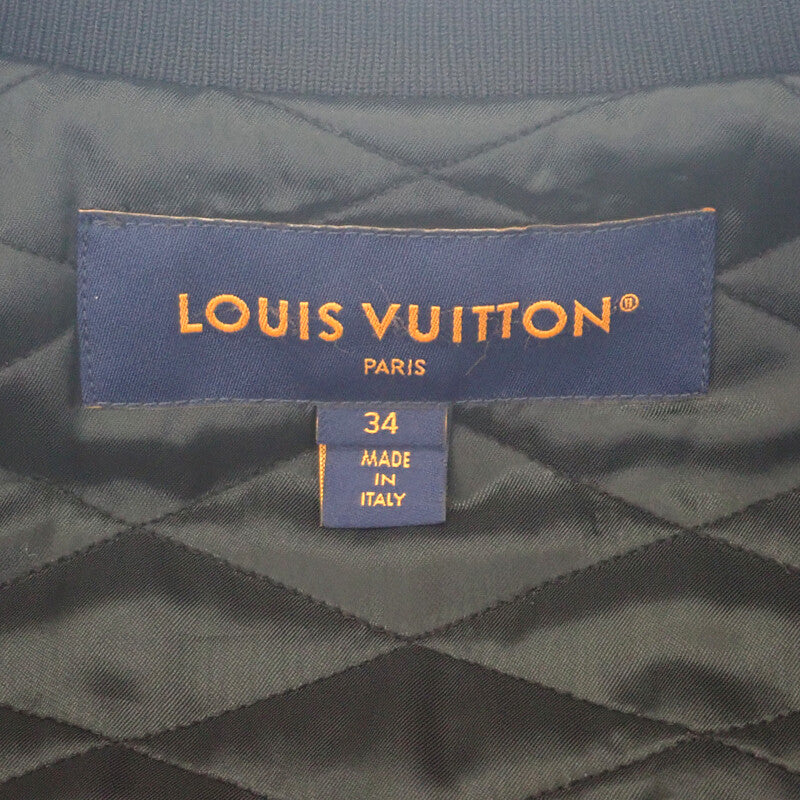 ルイヴィトン LOUIS VUITTON テディ ボンバー ジャケット 34 FQJA12GP1 ダウンジャケット ウール アクリル ブラック レディース【中古】【ABランク】