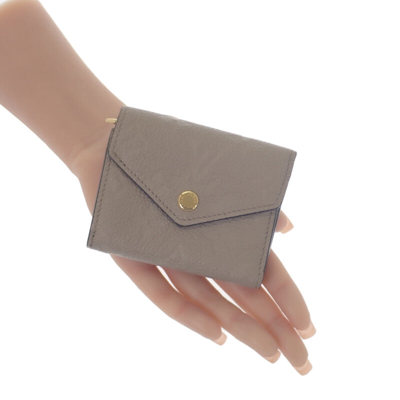 ルイヴィトン LOUIS VUITTON ポルトフォイユ・ゾエ M69800 三つ折り財布 モノグラムアンプラント トゥルトレール ゴールド金具 レディース【中古】【Aランク】