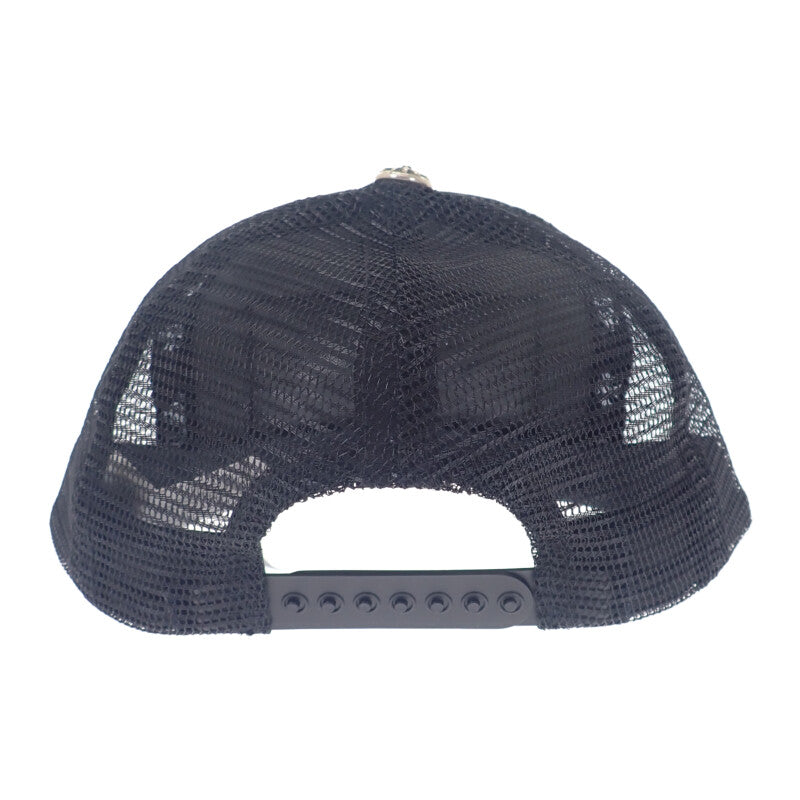 クロムハーツ CHROME HEARTS トラッカーキャップ 香港限定品 キャップ コットン ポリエステル シルバー ブラック シルバー金具 OS メンズ【中古】【Sランク】