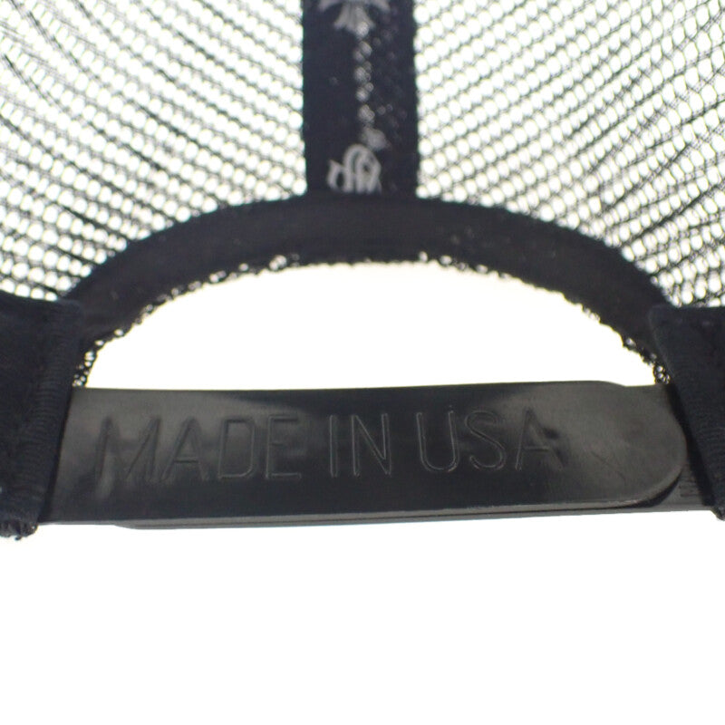 クロムハーツ CHROME HEARTS トラッカーキャップ 香港限定品 キャップ コットン ポリエステル シルバー ブラック シルバー金具 OS メンズ【中古】【Sランク】