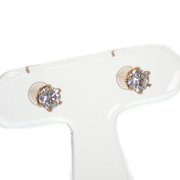 デザインジュエリー スタッドピアス ピアス K18イエローゴールド ダイヤモンド レディース【中古】【Aランク】