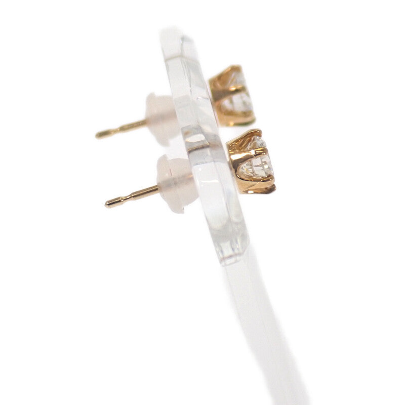 デザインジュエリー スタッドピアス ピアス K18イエローゴールド ダイヤモンド レディース【中古】【Aランク】