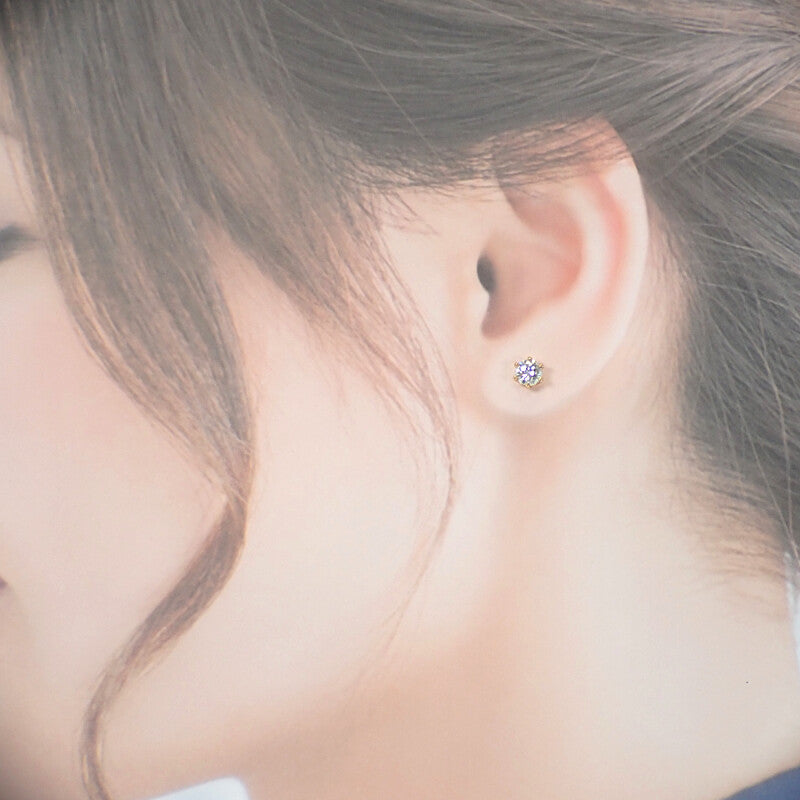 デザインジュエリー スタッドピアス ピアス K18イエローゴールド ダイヤモンド レディース【中古】【Aランク】