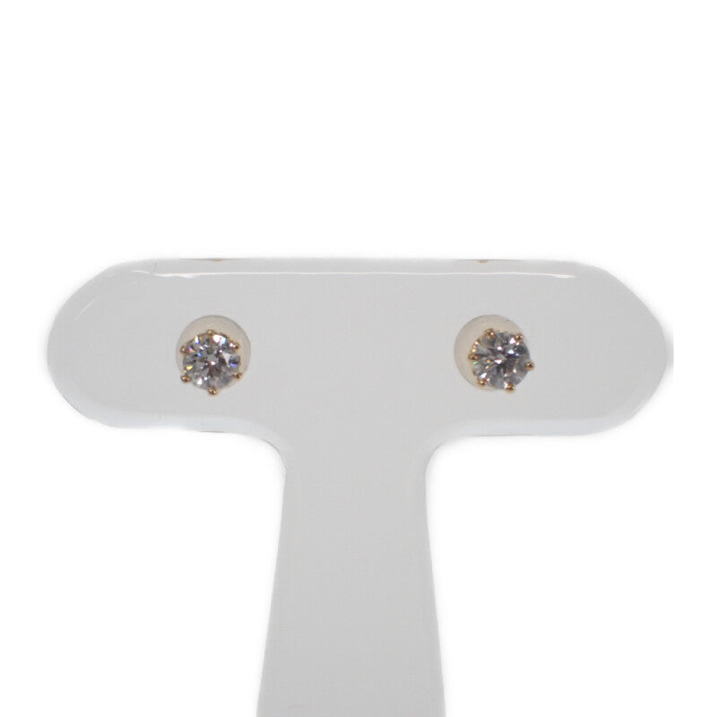 デザインジュエリー ハートアンドキューピット ピアス K18イエローゴールド ダイヤモンド レディース【中古】【Aランク】