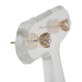 デザインジュエリー ハートアンドキューピット ピアス K18イエローゴールド ダイヤモンド レディース【中古】【Aランク】