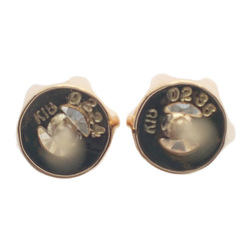 デザインジュエリー ハートアンドキューピット ピアス K18イエローゴールド ダイヤモンド レディース【中古】【Aランク】