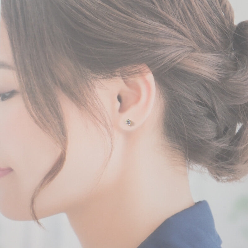 デザインジュエリー ハートアンドキューピット ピアス K18イエローゴールド ダイヤモンド レディース【中古】【Aランク】