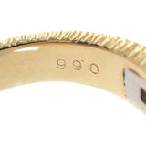 デザインジュエリー 12号 リング K18イエローゴールド Pt900プラチナ ルビー ダイヤモンド レディース【中古】【Aランク】