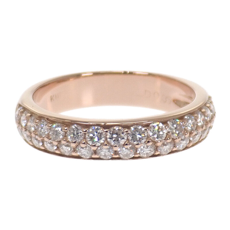 デザインジュエリー パヴェ 13号 リング K18ピンクゴールド ダイヤモンド レディース【中古】【Aランク】