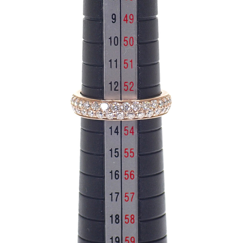 デザインジュエリー パヴェ 13号 リング K18ピンクゴールド ダイヤモンド レディース【中古】【Aランク】