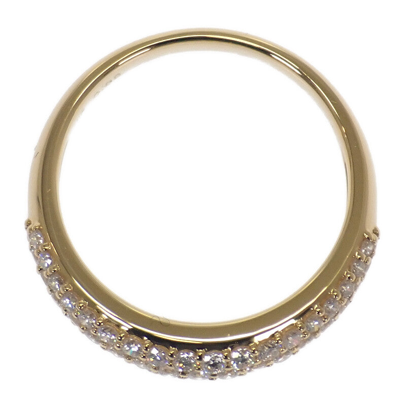 デザインジュエリー パヴェ 11号 リング K18イエローゴールド ダイヤモンド レディース【中古】【Aランク】