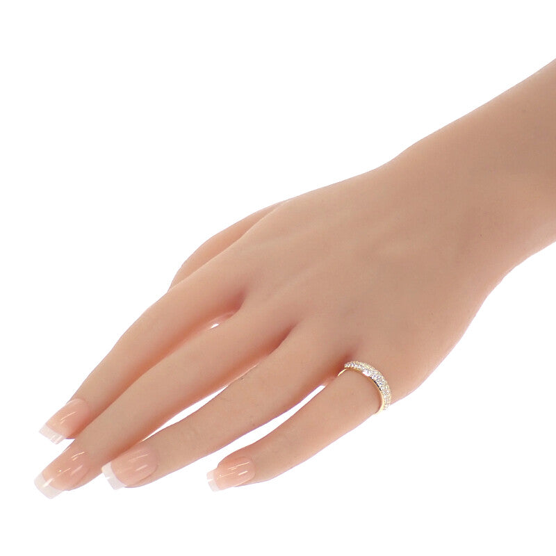 デザインジュエリー パヴェ 11号 リング K18イエローゴールド ダイヤモンド レディース【中古】【Aランク】