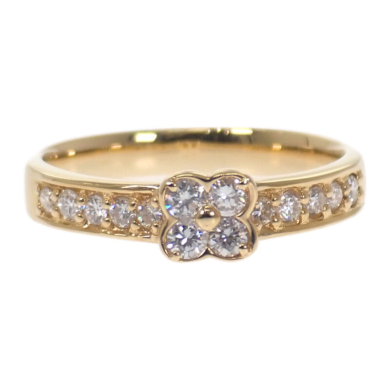 ポンテヴェキオ Ponte Vecchio フラワー 13号 リング K18イエローゴールド ダイヤモンド レディース【中古】【Aランク】