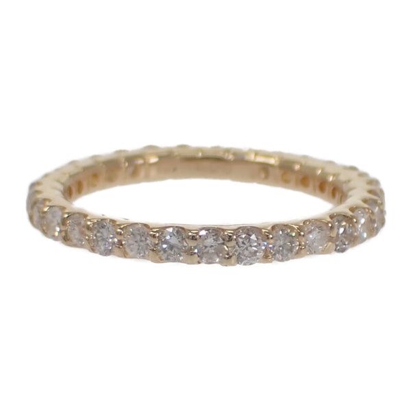 デザインジュエリー フルエタニティ 11号 リング K18イエローゴールド ダイヤモンド レディース【中古】【Aランク】