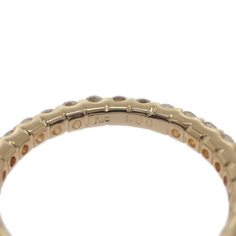 デザインジュエリー フルエタニティ 11号 リング K18イエローゴールド ダイヤモンド レディース【中古】【Aランク】