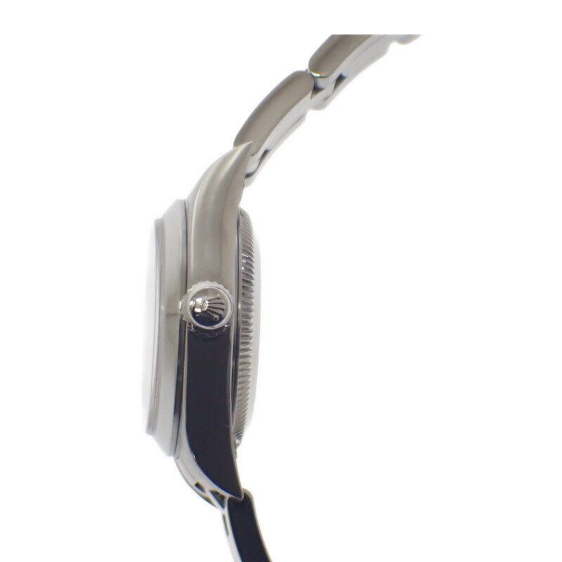 ロレックス ROLEX オイスターパーペチュアル Y番 76080 腕時計 ステンレススチール 自動巻き ブラック文字盤 レディース【中古】【ABランク】