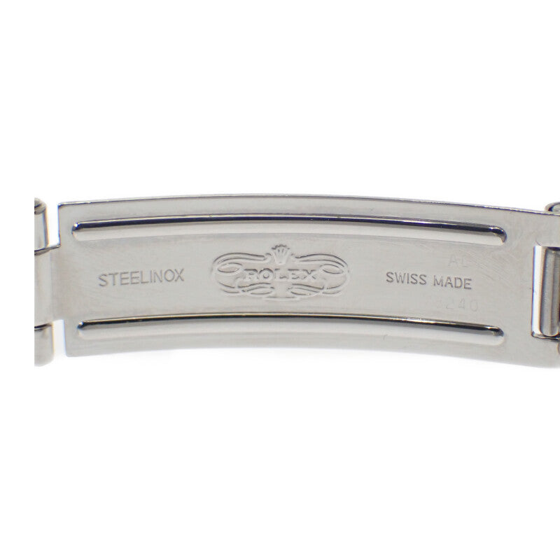 ロレックス ROLEX オイスターパーペチュアル Y番 76080 腕時計 ステンレススチール 自動巻き ブラック文字盤 レディース【中古】【ABランク】