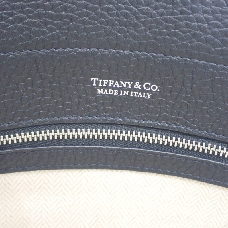 ティファニー TIFFANY&Co. リターントゥ トート 75508038 ショルダーバッグ レザー ブラック シルバー金具 レディース【中古】【Aランク】