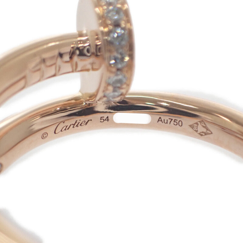 カルティエ CARTIER ジュストアンクル 14号 54 B4094854 リング K18ピンクゴールド ダイヤモンド レディース【中古】【Aランク】