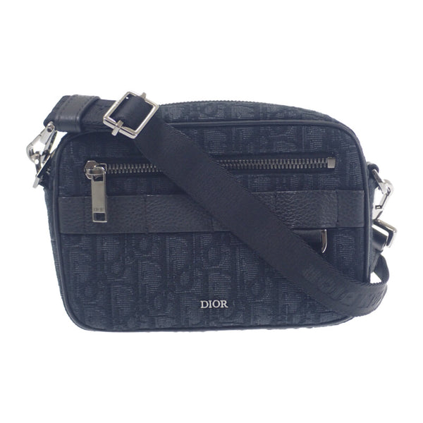 ディオール Dior Safari ミニ 2ESWS011YKY_H03E ショルダーバッグ コットン カーフ ブラック レディース【中古】【Aランク】