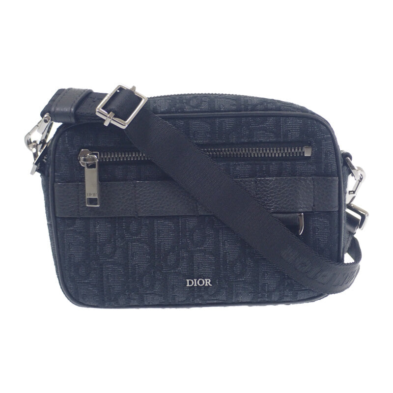 ディオール Dior Safari ミニ 2ESWS011YKY_H03E ショルダーバッグ コットン カーフ ブラック レディース【中古】【Aランク】