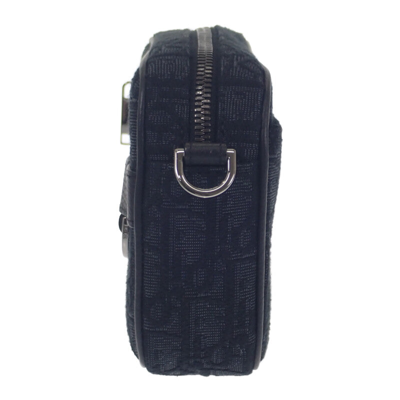 ディオール Dior Safari ミニ 2ESWS011YKY_H03E ショルダーバッグ コットン カーフ ブラック レディース【中古】【Aランク】