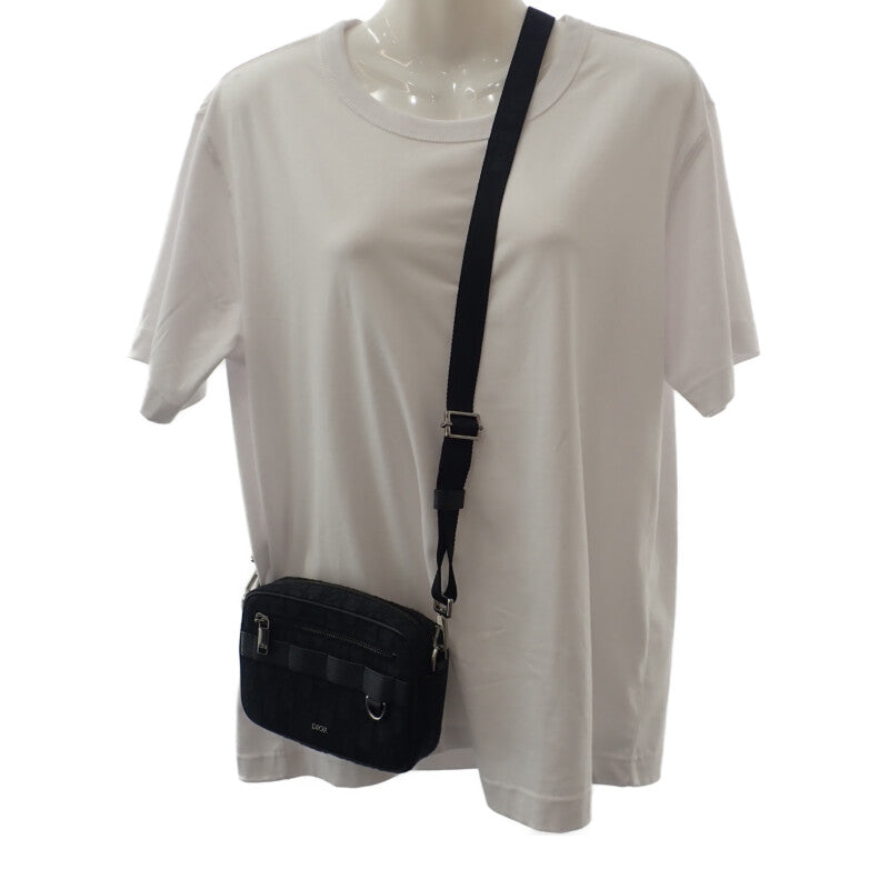 ディオール Dior Safari ミニ 2ESWS011YKY_H03E ショルダーバッグ コットン カーフ ブラック レディース【中古】【Aランク】