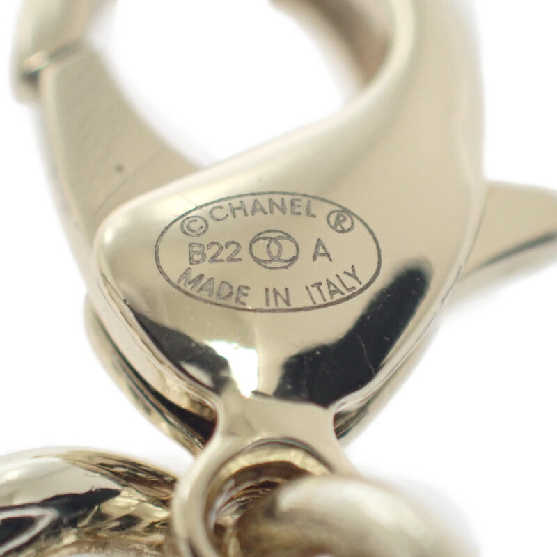 シャネル CHANEL チェーン CC ベルト メタル ゴールド ホワイト ブラック 77 レディース【中古】【Aランク】