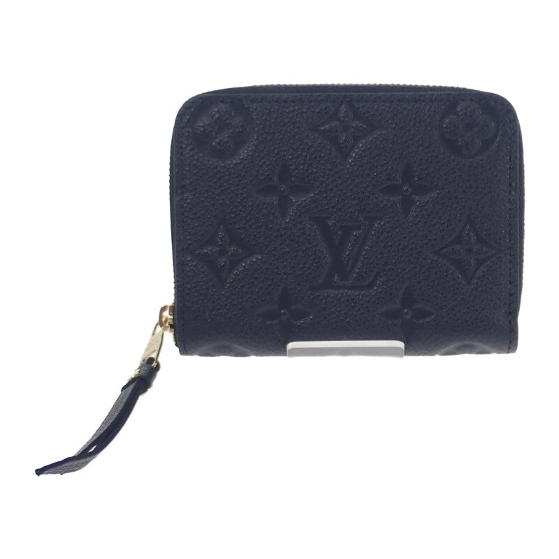 ルイヴィトン LOUIS VUITTON ジッピー M60574 コインケース モノグラムアンプラント ブラック ゴールド金具 メンズ レディース【中古】【Sランク】