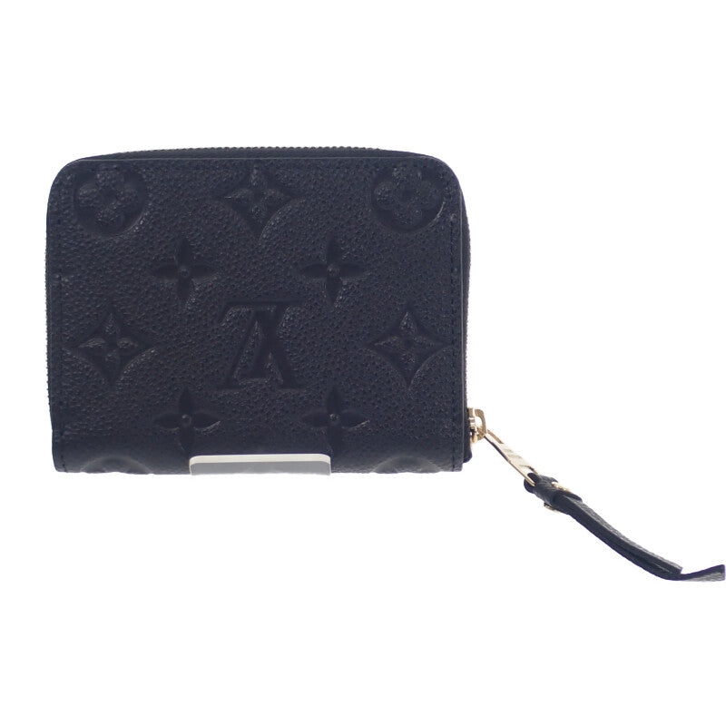 ルイヴィトン LOUIS VUITTON ジッピー M60574 コインケース モノグラムアンプラント ブラック ゴールド金具 メンズ レディース【中古】【Sランク】