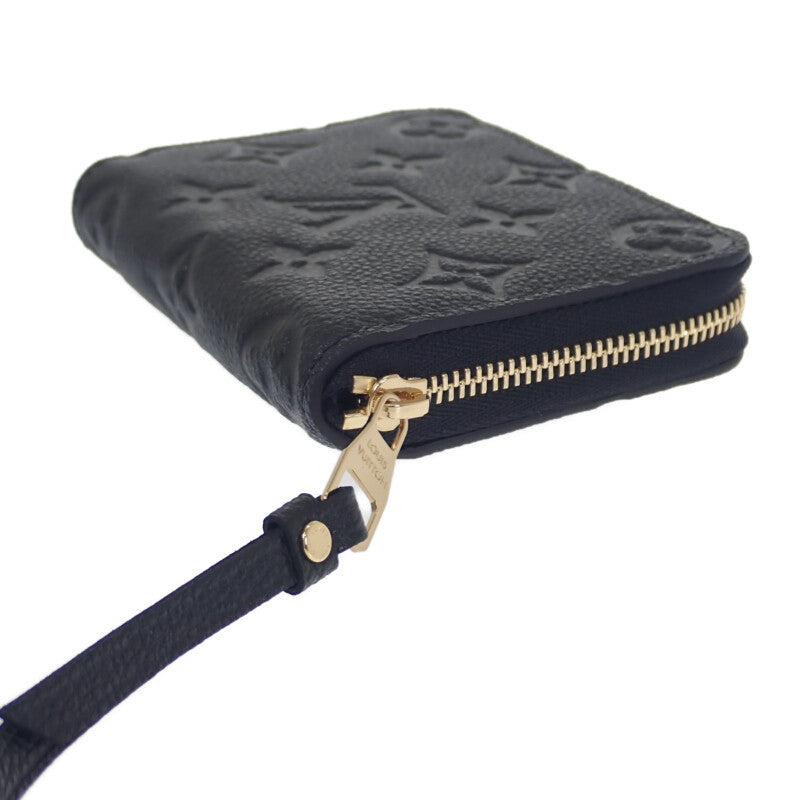 ルイヴィトン LOUIS VUITTON ジッピー M60574 コインケース モノグラムアンプラント ブラック ゴールド金具 メンズ レディース【中古】【Sランク】