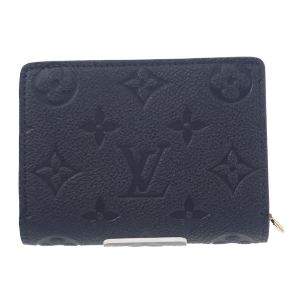 ルイヴィトン LOUIS VUITTON ポルトフォイユ クレア M80151 二つ折り財布 モノグラム アンプラント ブラック メンズ レディース【中古】【Sランク】