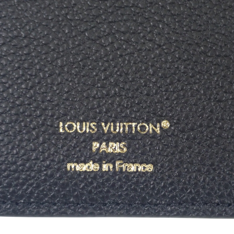 ルイヴィトン LOUIS VUITTON ポルトフォイユ クレア M80151 二つ折り財布 モノグラム アンプラント ブラック メンズ レディース【中古】【Sランク】