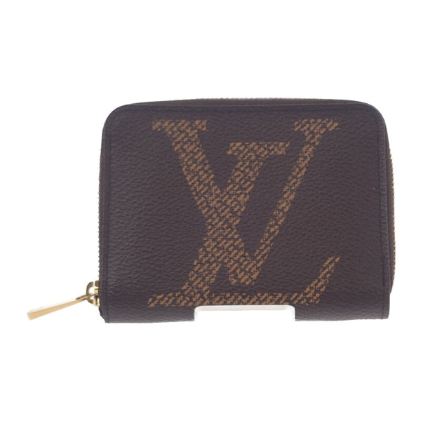 ルイヴィトン LOUIS VUITTON ジッピー M69354 コインケース モノグラム・ジャイアント ブラウン ゴールド金具 メンズ レディース【中古】【ABランク】