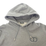 ディオール Dior CDアイコン フード付き スウェットシャツ XL 113J698A0531 パーカー コットン グレー メンズ【中古】【ABランク】